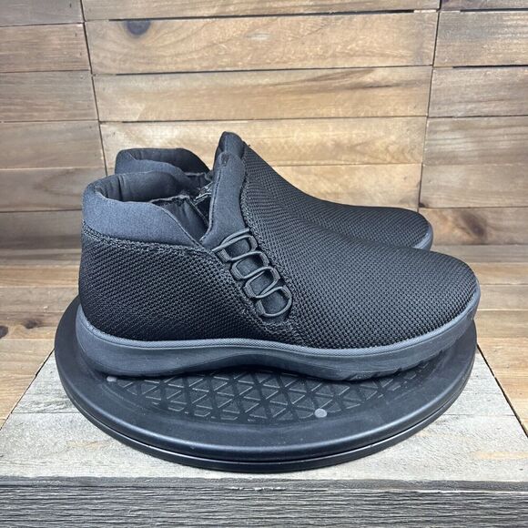 Clarks Cloudsteppers Womens Size 7 M Washable Knit Booties-Adella Pine-Black - Picture 1 of 10